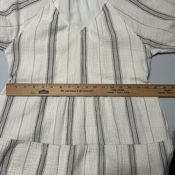 Evereve Alexia Cotton Gauze Tiered Minidress Pockets Size Small - Picture 7 of 13